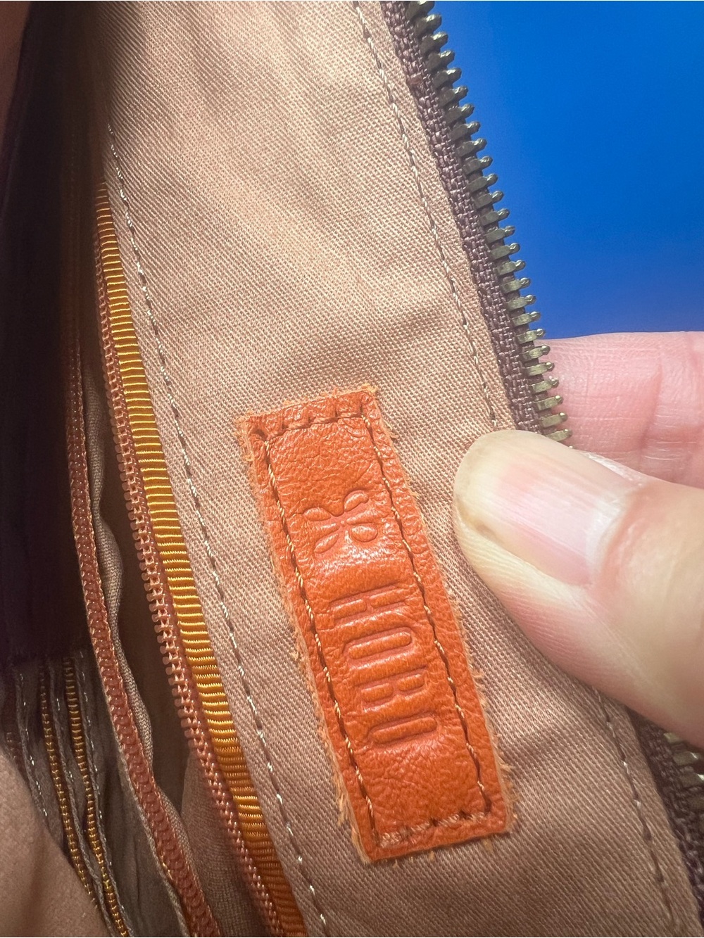 HOBO Red Leather Wristlet Clutch - Picture 5 of 10